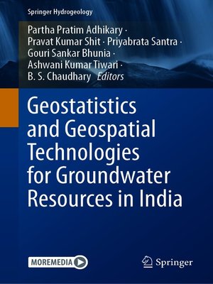 cover image of Geostatistics and Geospatial Technologies for Groundwater Resources in India